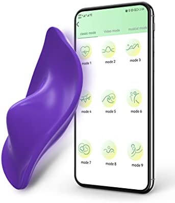 Panty Vibrator with APP, Long Distance Vibrator for Women, Wearable Butterfly Vibrator Stimulation Clit with 9 Vibration Modes, Adult Sex Toys for Couples