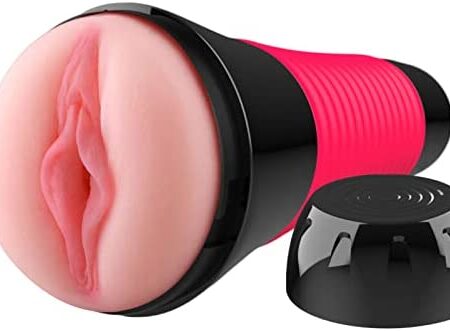 Electric Male Masturbator Cup, Rechargeable Masturbers for Men with 12 Vibrations, 3D Realistic Textured Clitoris Vagina Detachable Pocket Pussy for Penis Stimulation, XOPLAY Man Masturbation Sex Toys