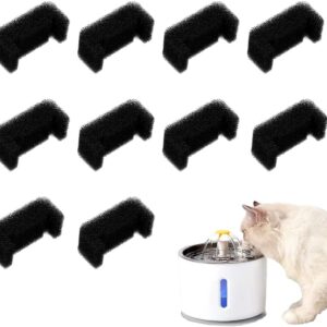 10 Pieces Pet Fountain Foam Filter Cat Drinking Fountain Sponge Foam Filter Pet Fountain Sponge Filters Use for Pet Supplies Providing Clean Drinking Water Pet Water Dispenser