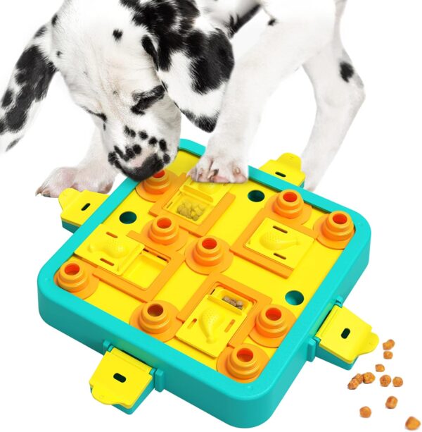 LACCEN Dog Puzzle Toys - Level 3 in 1 Interactive Dog Toy for IQ Training Reduce Boredom, Dog Treat Dispenser Toy Slow Feeder, Funny Brain Stimulating Games for Large Medium Small Dogs