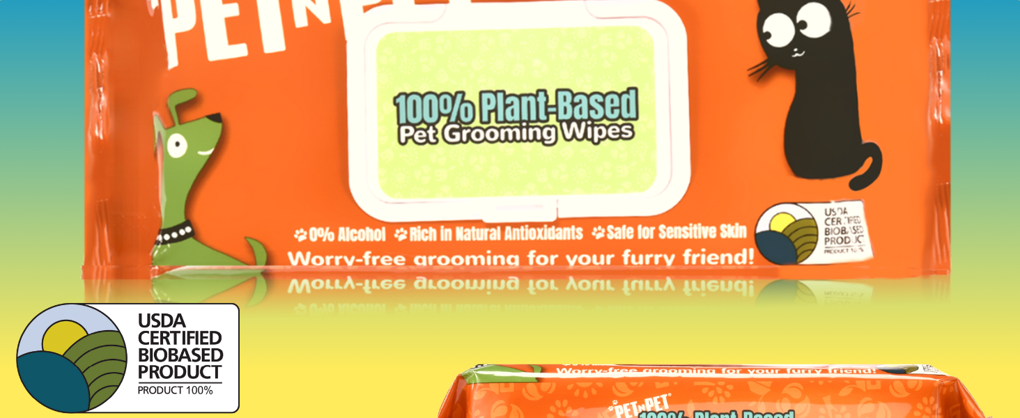 Pet n pet dog wipes for paws and butt