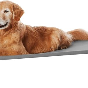 Amazon Basics Cooling Elevated Pet Dog Bed, L, Grey, 130 x 80 x 19 cm (L x W x H)