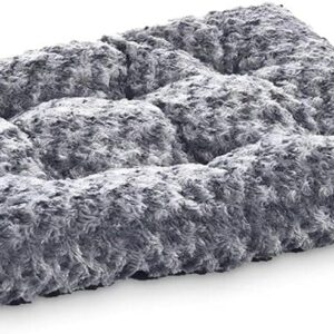 Amazon Basics Cats and Dogs Bed, Machine Washable Pet Bed, Large (102 x 69 x 9cm), Gray Swirl