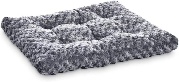 Amazon Basics Cats and Dogs Bed, Machine Washable Pet Bed, Large (102 x 69 x 9cm), Gray Swirl