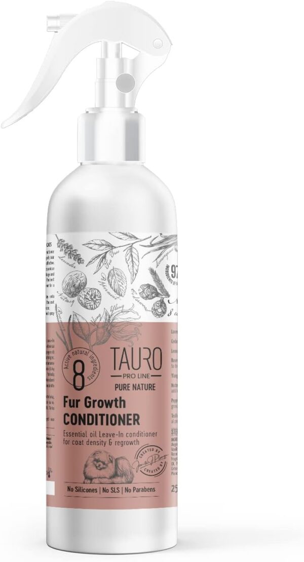 Tauro Pro Line Pure Nature Promoting Leave-in Dogs Natural Conditioner Spray With Essential Oils For Daily Pet Skin And Coat Care Stimulates Hair Growth