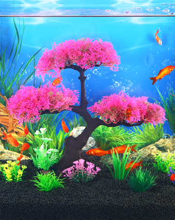 Aquarium Tree Plants Decorations