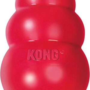 KONG - Classic Dog Toy - Durable Natural Rubber - Fun to Chew, Chase and Fetch - For Medium Dogs