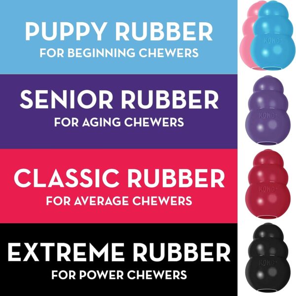 KONG - Classic Dog Toy - Durable Natural Rubber - Fun to Chew, Chase and Fetch - For Medium Dogs - Image 3