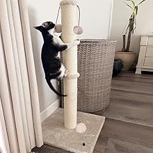 large scratching post with sisal rope