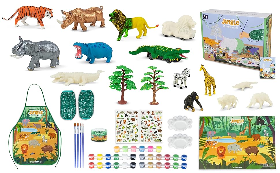 Fun toy animals with lots of accessories