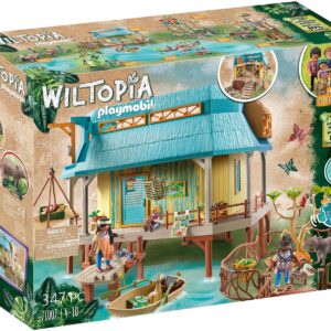 Playmobil 71007 Wiltopia Animal Care Station with Light Effects, collectable and educational animal toy for kids, sustainable toy, fun imaginative role play, playsets suitable for children ages 4+