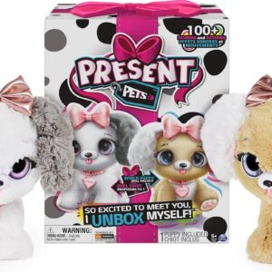 Present Pets Fancy Puppy Interactive Plush Pet Toy with Over 100 Sounds and Actions (Style May Vary, only one supplied)