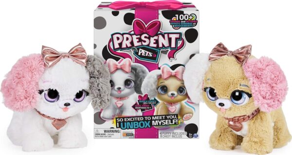 Present Pets Fancy Puppy Interactive Plush Pet Toy with Over 100 Sounds and Actions (Style May Vary, only one supplied)