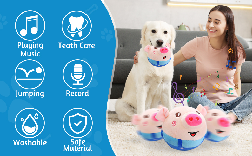 Interactive Dog Toys Talking Moving