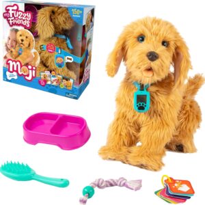 My Fuzzy Friends Moji Interactive Labradoodle - Plush Interactive Dog Toy for Boys and Girls, Loveable and Lifelike Companion Pet