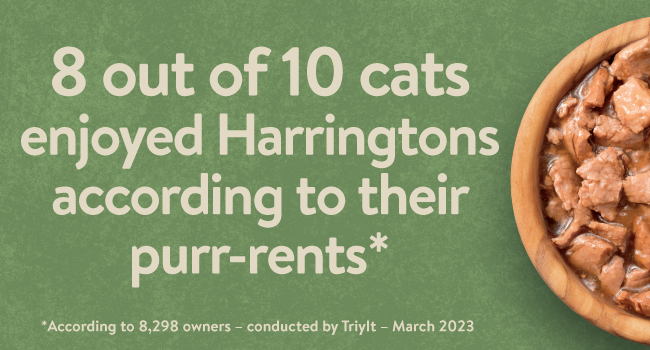 8 out of 10 cats enjoyed harringtons