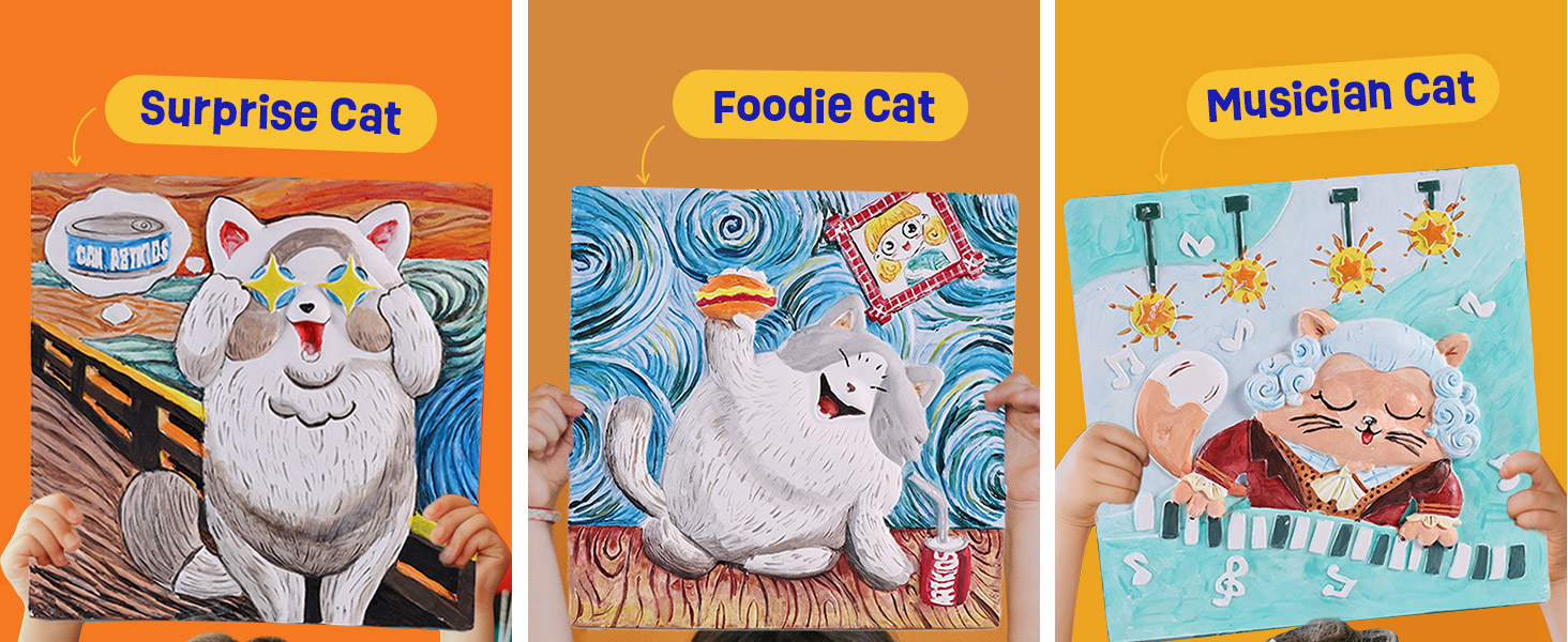 cat painting craft