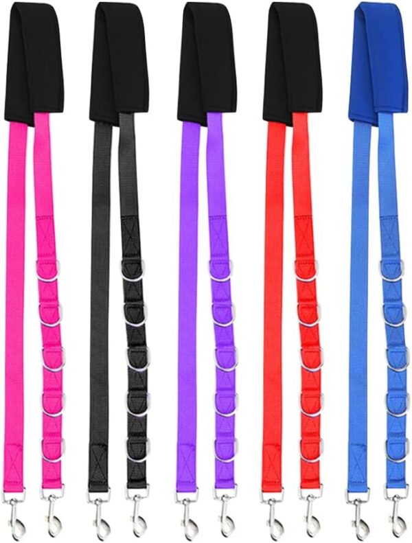 Anwangda 3pcs Pet Dog Grooming Loop Dog Cat Bathing Nylon Restraint Noose Harness Safety Rope for Table Arm Grooming (purple) - Image 5