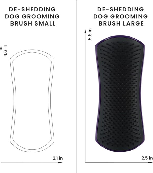 Tangle Teezer | Pet Teezer | De-Shedding and Dog Grooming Brush | Dry Brush or Dog Bath Brush | Mint & Pink - Image 5