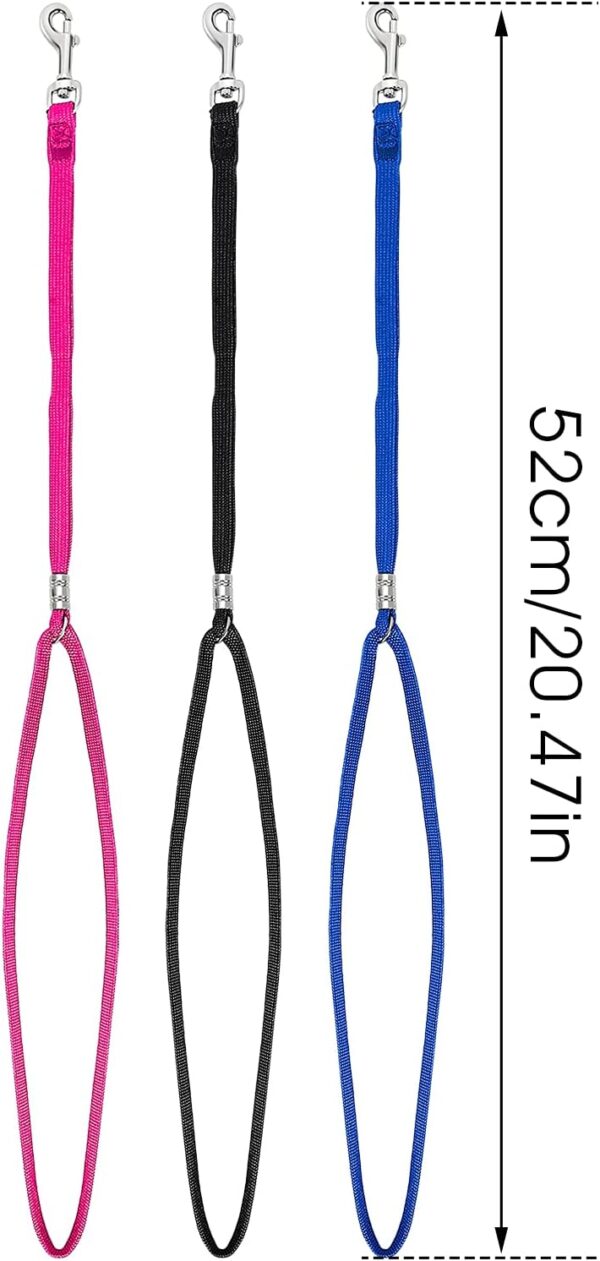 Molain 9 Pieces Pet Dog Grooming Loops Leash Pet Bathing Tether Straps Dog Cat Bathing Nylon Restraint Noose Harness Safety Rope Pet Grooming Table Bathtub supplies - Image 3