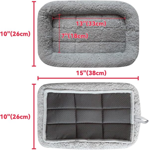 PETLESO Small Cat Beds for Indoor Cats Rectangular Small Pet Bed Washable Cosy Soft Cat Cushion Small Kitten Pillow for Cat Basket/Cat Tree/Basket/Carrier/Cat Cave - Image 5