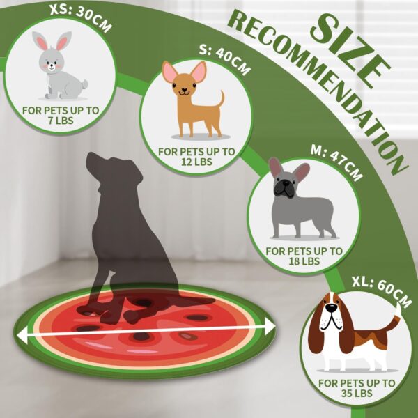 furrybaby Dog Cooling Mat, Pet Bed Dog Mat Self-Cooling Pad Cool Gel Bed Large Dog Cooling Pads Mats, No Need to Refrigerate or Freeze, Apply Indoors Outdoors Car(Watermelon M 47cm) - Image 8