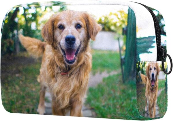 Cosmetic Bag for Women Pet Dog Adorable Roomy Makeup Bags Travel Toiletry Bag Accessories Organizer Cute Gifts 18.5x7.5x13cm