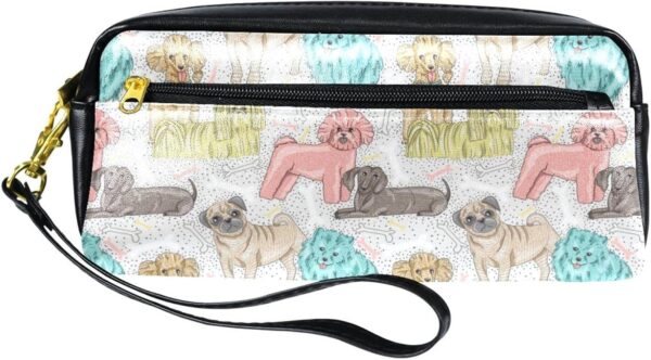 Cosmetic Bags for Women, Makeup Bag Travel Toiletry Bag Accessories Organizer, Pet Dogs Poodle Pug