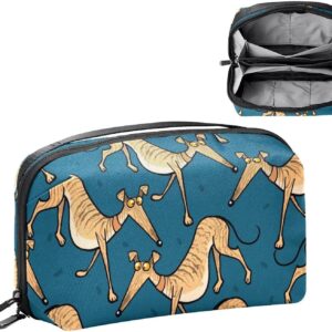 Cosmetic Bag for Women, Adorable Roomy Makeup Bags Travel Water Resistant Toiletry Bag Accessories Organizer, Animal Pet Dog Funny