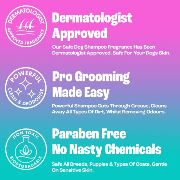 Dirtbusters Pet Pro Dog Shampoo Sensitive Skin, Deep Cleaning Professional Dog Grooming & Puppy Shampoo & Conditioner For Smelly Dogs, Baby Fresh (500ml) - Image 2