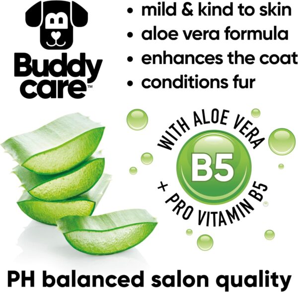 Baby Fresh Dog Shampoo by Buddycare | Deep Cleansing Shampoo for Dogs | Fresh Scented | With Aloe Vera and Pro Vitamin B5 (500ml) - Image 4