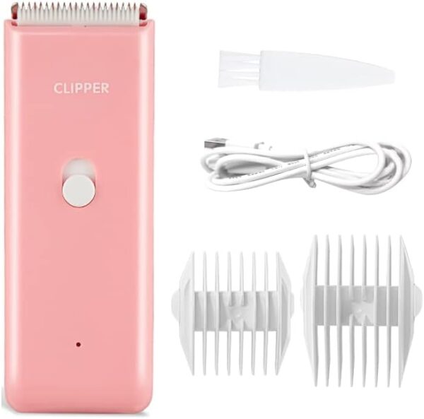 Favrison Dog Grooming Clippers Professional Dog Clippers with 2 Blades for Pet Hair Trimming, Rechargeable Cordless Pet Grooming Clippers for Dogs Cats Rabbits (Pink) - Image 6