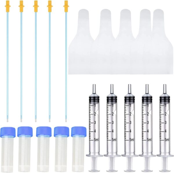 5 Set Dog Artificial Insemination Kit,Dog Breeding Kit, Artificially Inseminate Dog Kit, Insemination Breeder Kit Pet Supplies, AI Artificial Insemination Dog Breeding Kit for Small and Medium Pets