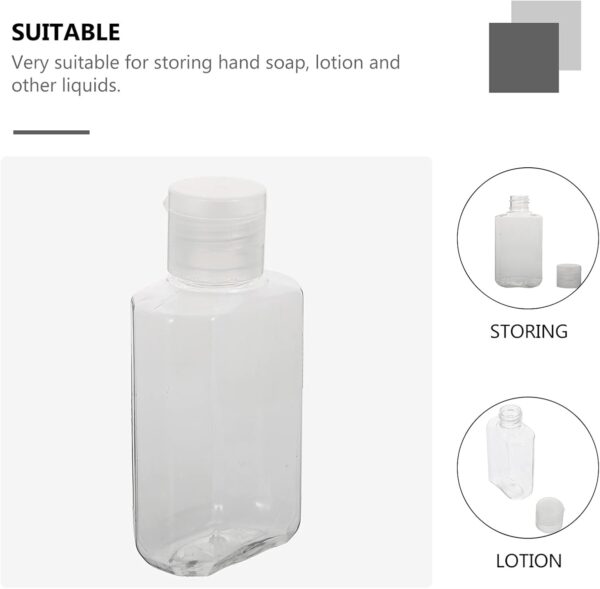 Healeved 20pcs Beauty Travel Bottle Small Travel Bottle Hand Bottle Pet Soap Dispenser Empty Refillable Bottle Sub-packaging Bottle Empty Bottle Hand Lotion Bottle - Image 3