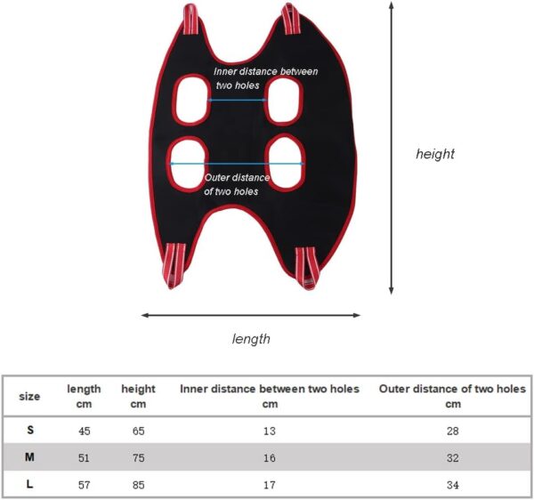 DZOZO Pet Dog Grooming Hammock Kit Pet Grooming Helper Dog Sling Hanging Harness Dog Grooming Hammock Harness Pet Supplies Kit with Nail Clippers Trimmer Pet Comb Dog Hammock Restraint Bag - Image 7