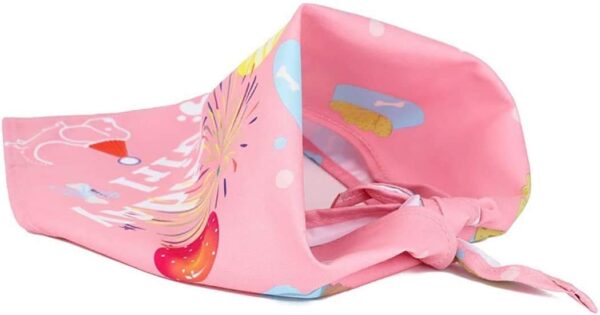 BIPY Dog 1st Birthday Hat Bandana Bowite Banner Set for Girls Small Medium Pets Pink Headdress Costumes Grooming Supplies for Party Celebration Decoration - Image 4