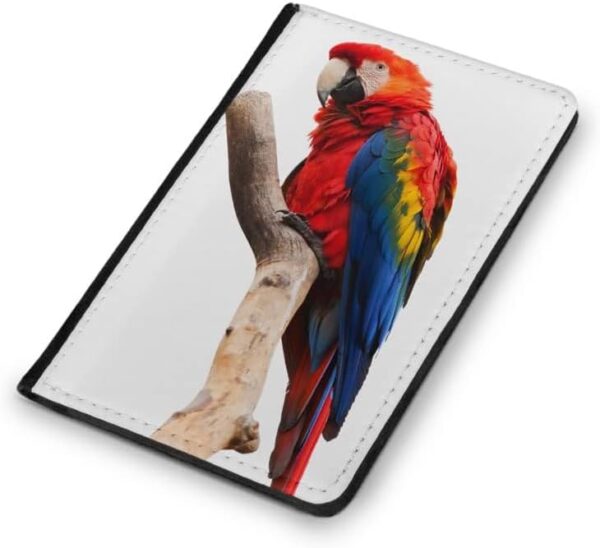 Cute Adorable Parrot Bird PET #7 FLIP Wallet Travel Passport ID Holder ITINERARY Organizer Cover - Image 3