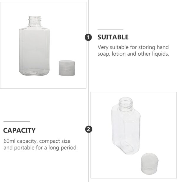 Healeved 20pcs Beauty Travel Bottle Small Travel Bottle Hand Bottle Pet Soap Dispenser Empty Refillable Bottle Sub-packaging Bottle Empty Bottle Hand Lotion Bottle - Image 6