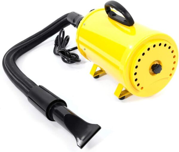 Gravitis Pet Supplies 2800w Professional Pet Hair Dryer with Hose: Powerful Blaster Dog Dryer with Variable Speed (Yellow) - Image 4