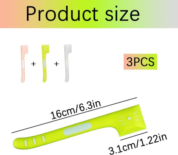 GroveEss 3 PCS Pet Food Can Spoons,Safe Silicone Food Can Spoons with Long Handle,Cute Food Mixing Spoons Pet Supplies for Pet Cat Dog Wet Food Opening Cover(Pink+Grey+Green) - Image 2