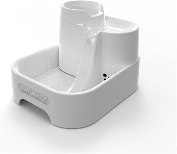 Cat Mate Pet Water Fountain for Cats and Small Dogs, 2 Litre Drinking Fountain - White - Image 7