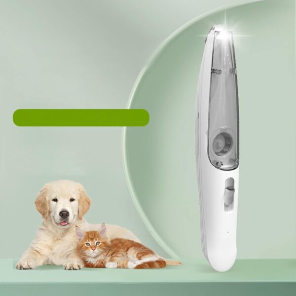 Camidy Dog Clippers for Grooming, Electric Dog Paw Fur Trimmer with Vacuum Pet Grooming Clippers for Cats Dogs Paws Eyes Ears Face - Image 4