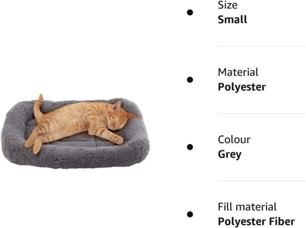 NAMSAN Cat Bed Kitten Bed Cosy Soft Small Pet Cushion Washable Bed for Cat's Nest/Cave(42CM X 28CM) - Image 6