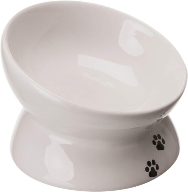 Trixie Ceramic Cat Feeder White - Image 2