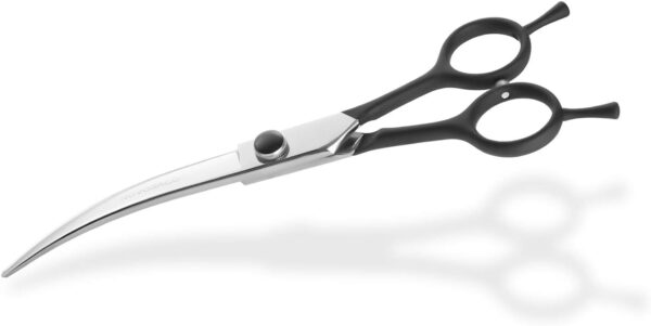 NOVOSACO 7-Inch Curved Dog Grooming Scissors - Professional Dog Grooming Scissors - Pet Grooming Scissors - Two-way Curved Grooming Scissors For Dogs, Cats - Image 2