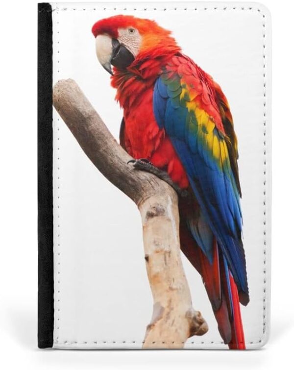 Cute Adorable Parrot Bird PET #7 FLIP Wallet Travel Passport ID Holder ITINERARY Organizer Cover - Image 2