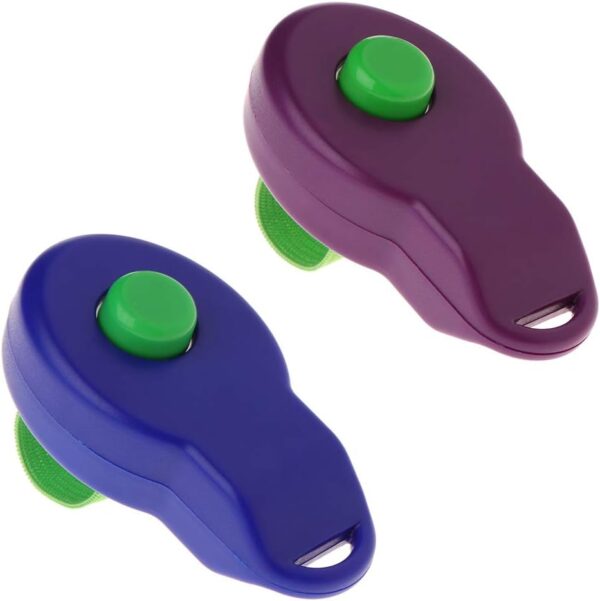 Lyguy Pet Clicker, Pet Clicker Dog Training Sounder Puppy Whistle Guide Supplies With Finger Strap Purple - Image 5