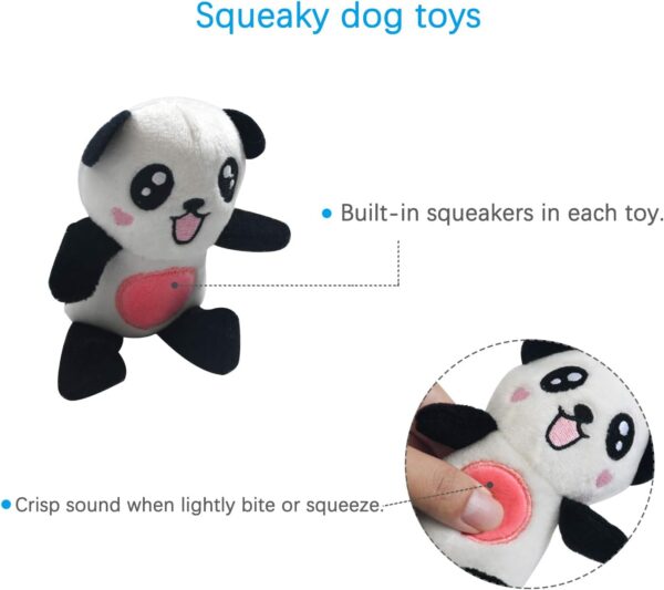 LEGEND SANDY Squeaky Plush Dog Toy Pack for Puppy, Small Stuffed Puppy Chew Toys 12 Dog Toys Bulk with Squeakers, Cute Soft Pet Toy for Small Medium Size Dogs - Image 3