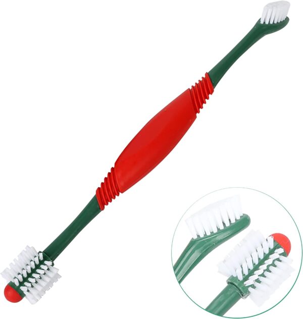 Pet Dog Toothbrush Cat Finger Toothbrush Toothpaste 360° Teeth Cleaning Fresh Breath Kit Beef Flavor Dog Plaque Removal Health Supplies - Image 4