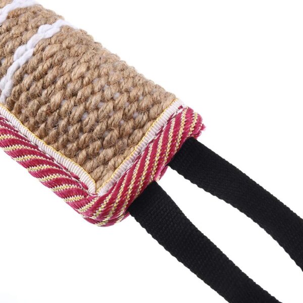 Hyrew FANTESI Dog Tug Toy Dog Bite Pillow Jute Bite Toy Dog Pull Toy Interactive Toys for Medium to Large Dogs(style 2) - Image 3